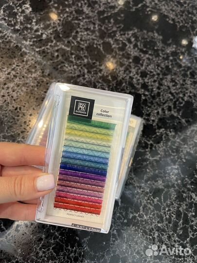 Набор. Ресницы для наращивания С 0,07 7-15mm