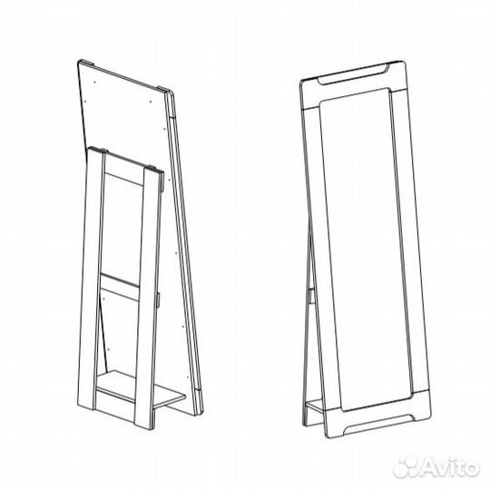 Зеркало ростовое на опоре