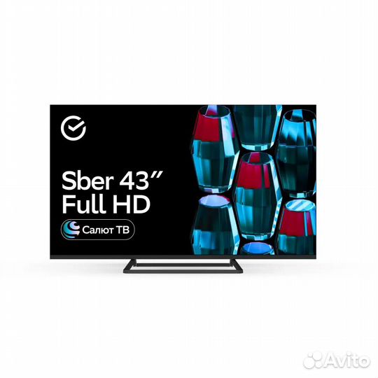 Телевизор Sber sdx 43u4124, 4K, RAM 2GB