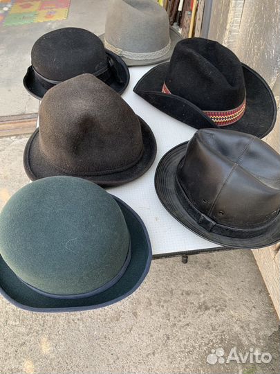Винтажная мужская фетровая шляпа