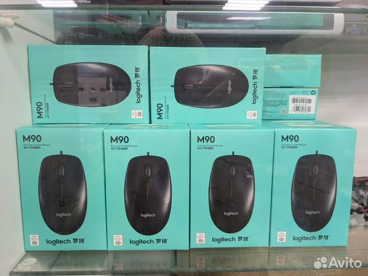 Проводная мышь Logitech m90