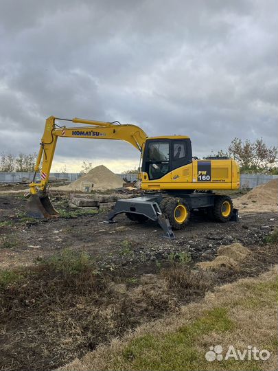 Колёсный экскаватор Komatsu PW160-7, 2006