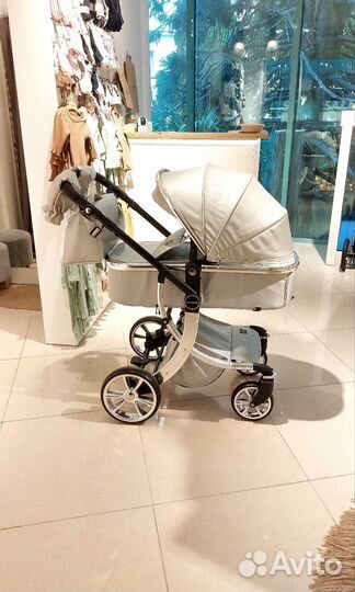 Коляска Luxmom 608 эко-кожа 3в1 и 2в1