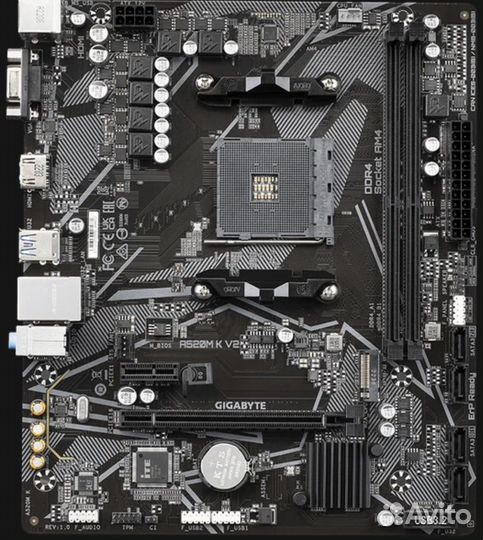 Материнская плата am4 a520