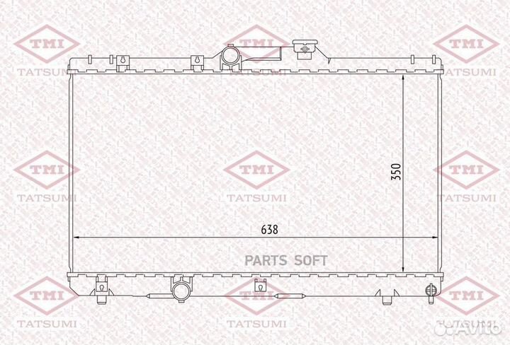 Радиатор охлаждения toyota Corolla/Levin/Sprinter 92