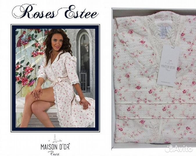 Халат вафельный roses estee masion DOR размер S
