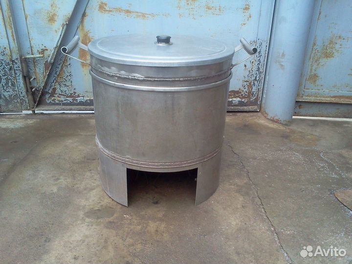 Казан нержавейка переносной с подставкой