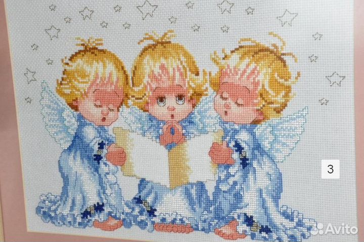 Вышитые картины в детскую, ручная работа