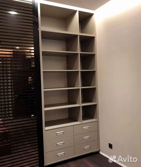 Гардеробная на заказ двери купе