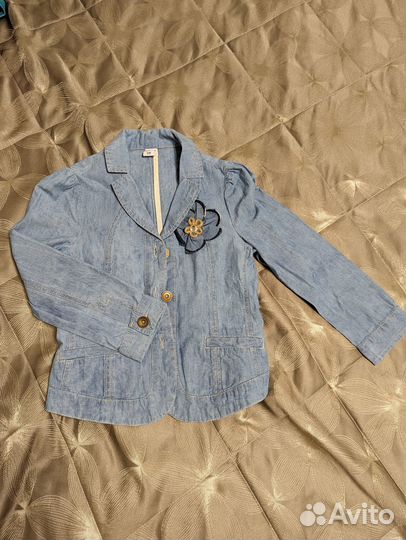 Костюм летний джинсовый, размер 128