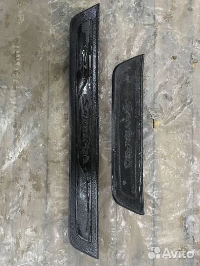 Накладки порога Hyundai santa fe