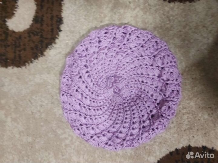 Береты детские вязанные