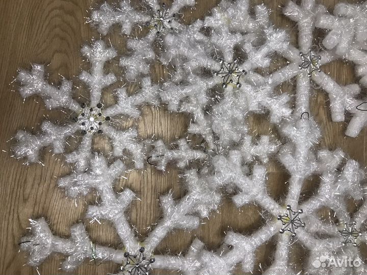 Снежинка, ёлочные украшения, новогоднее украшение