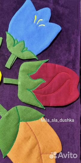 Набор кухонных прихваток букет