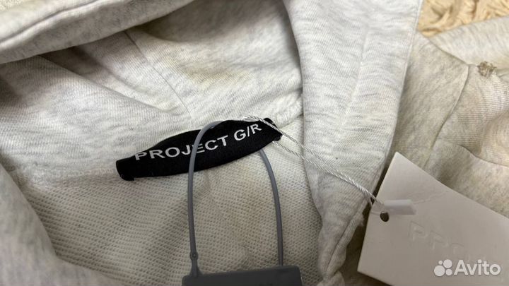 Худи Grailz Project Armt Dirty fit серое