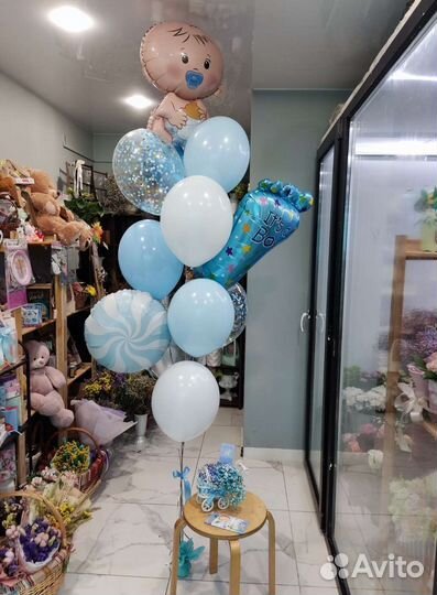 Гелиевые шары и цветы с круглосуточной доставкой