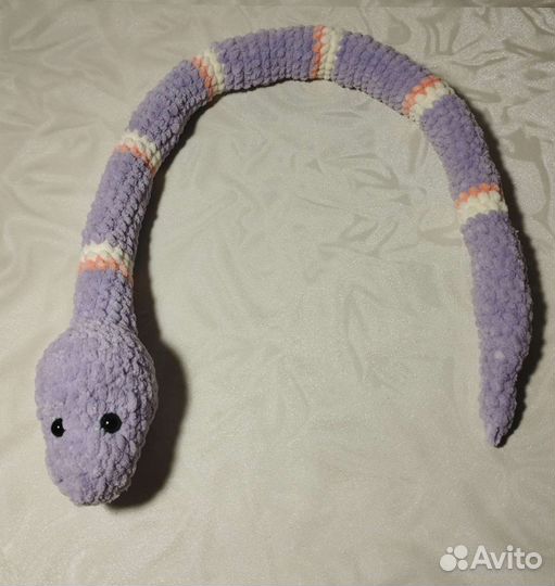 Вязанная змея, игрушка, ручная работа