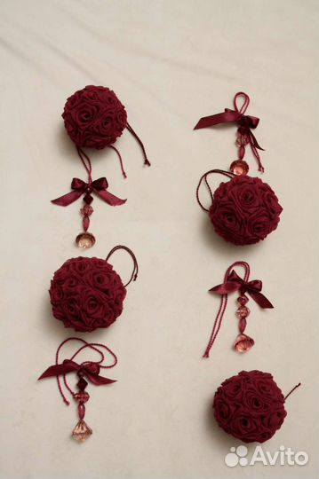 Елочные украшения ручной работы