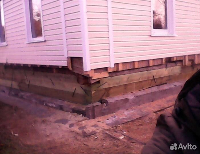 Замена венцов. Бригада из Белоруссии