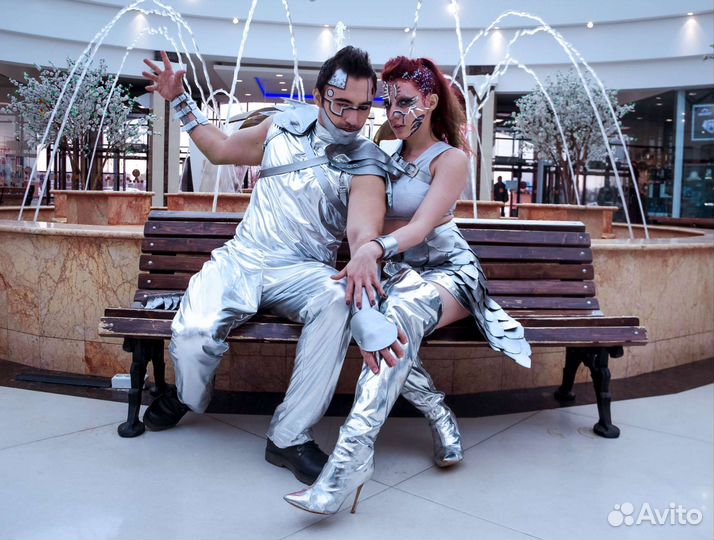 Костюм космический футуристика инопланетянин робот