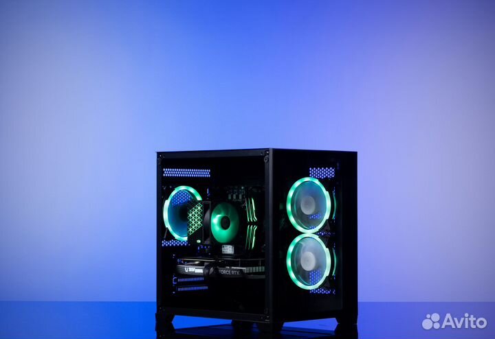 Игровой компьютер fatality52 RTX 4060 8GB NEW Ryzen 5 8400F Evesky AquaBox O11 Dynamic Evo argb blac