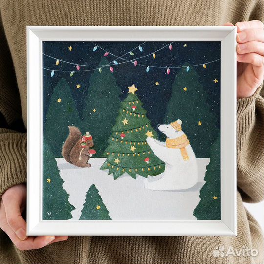 Картина новогодняя 