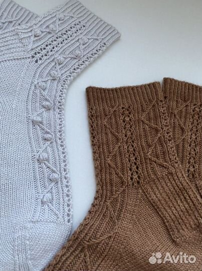 Носки вязаные шерстяные