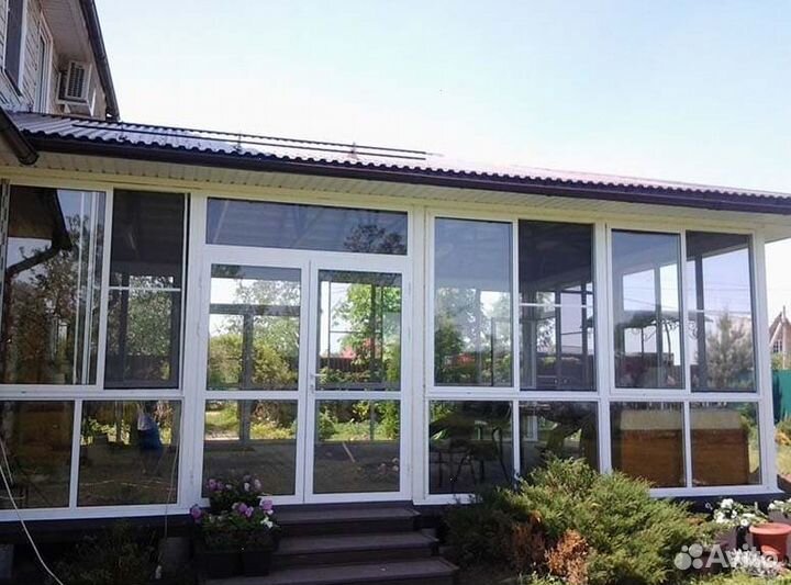 Остекление терассы раздвижное
