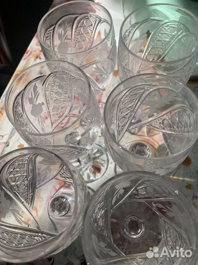 Фужеры хрустальные СССР