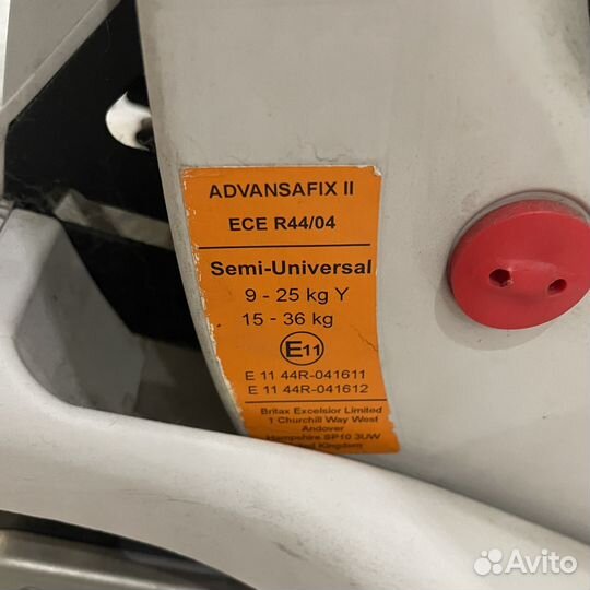 Автокресло Romer Britax Advansafix II Sict