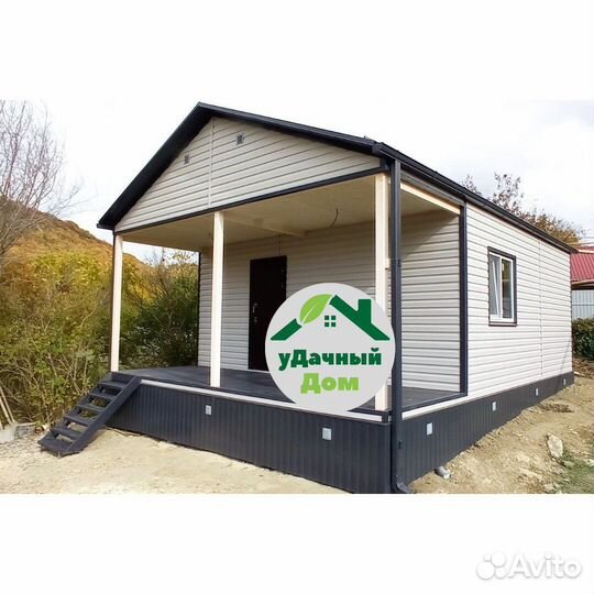 Каркасный дачный дом 6х6
