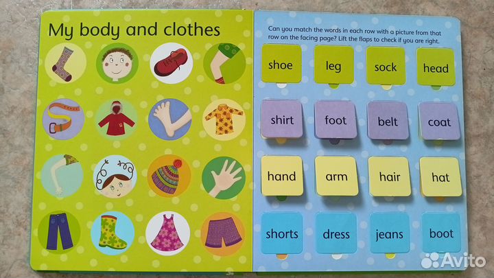 Книга на английском Word book, lift-the-flap