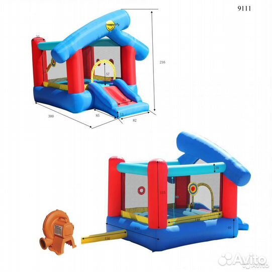 Надувной батут Happy Hop 9111