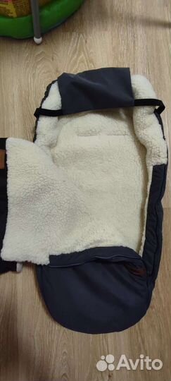 Конверт в коляску из овчины +муфта