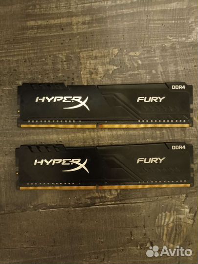 DDR4 hyperx Fury 8gb*2
