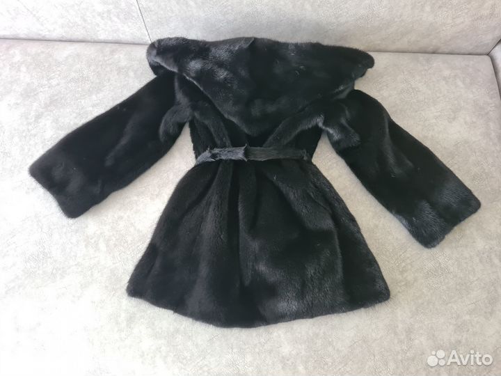 Шуба норковая с капюшоном 44 46 размер