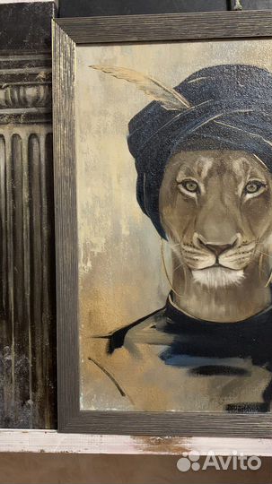 Картина маслом на холсте в раме