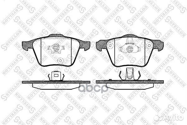 1054 000-SX 1043 00 колодки дисковые п Volvo