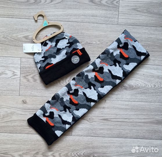 Новый 52-54 см комплект шапка шарф Англия