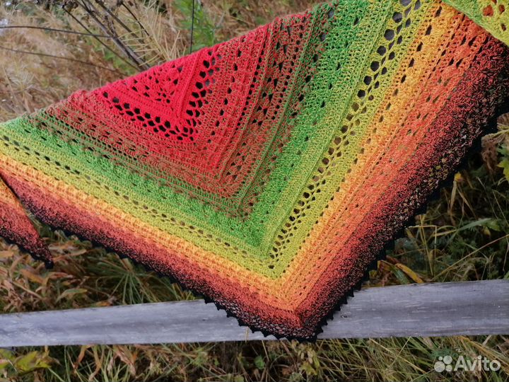 Вязанный платок