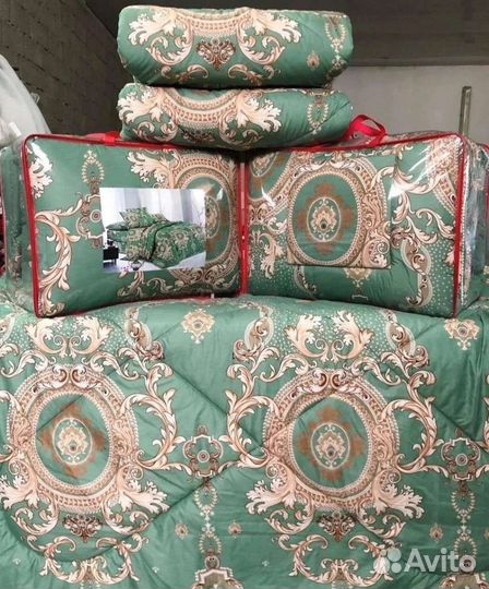 Комплект одеяло и подушки простыня