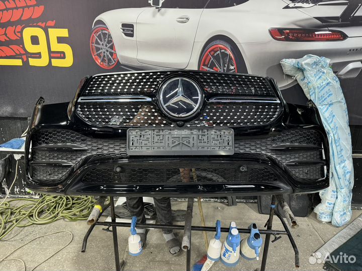 Передний бампер на gle 167 mercedes
