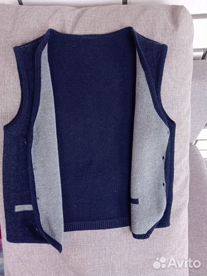Жилетка для мальчика школьная 122