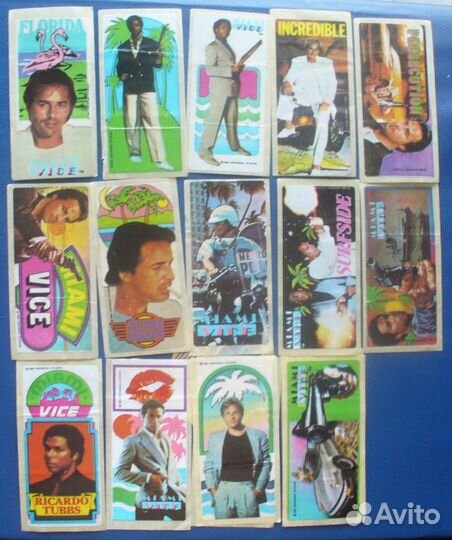 Наклейки от жвачек - разные серии