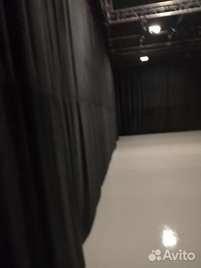 Бархат чёрный (портьерный)