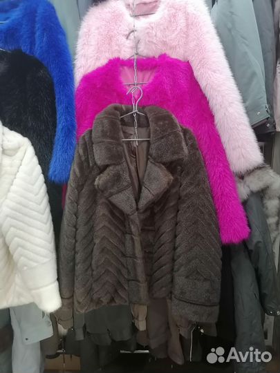 Шуба соболь эко мех 70 см