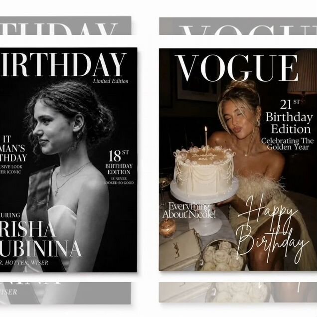 Подарок журнал персональный vogue