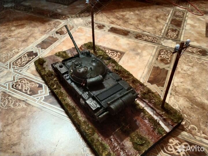 Диорама с танком Т62 1/35