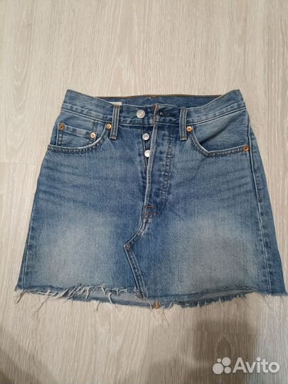 Джинсовая юбка levis