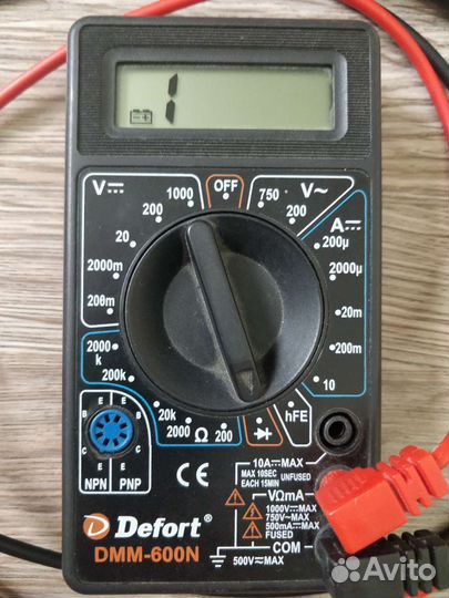 Мультиметр Defort DMM-600N